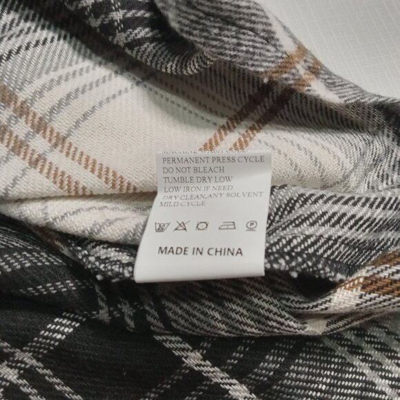 Shein Lune Plaid Print Plus Size Button Front Sleeveless Vest Jacket Women's 2XL - Picture 4 of 12